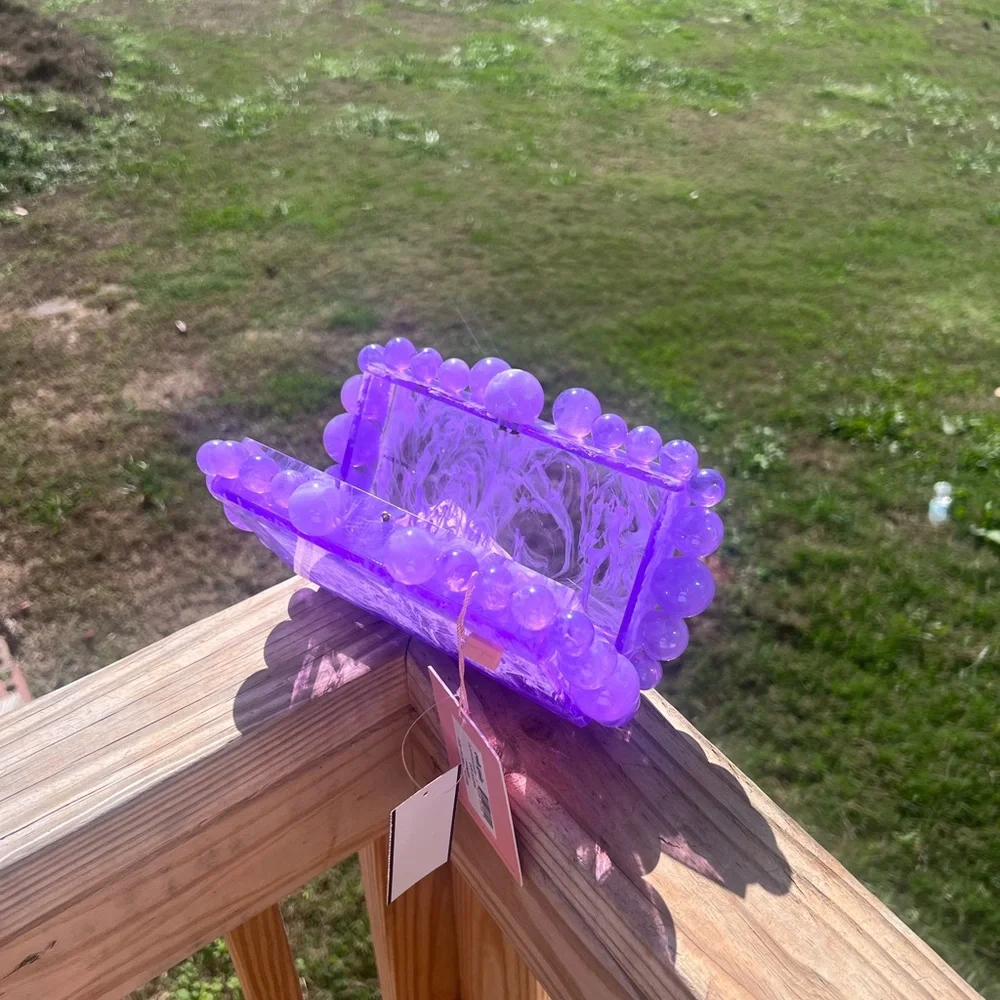 Cult Gaia Purple Clutch - Picture 7 of 9